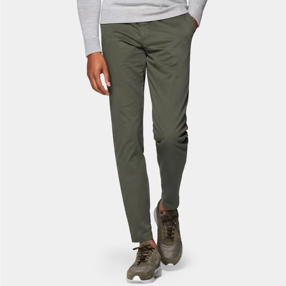 Mid Green SuitSupply Pants